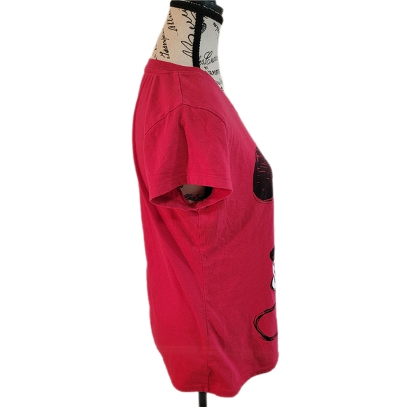 Vintage 90s Disney Mickey Mouse Graphic T-Shirt Size XL 15-17 Red - Picture 4 of 7